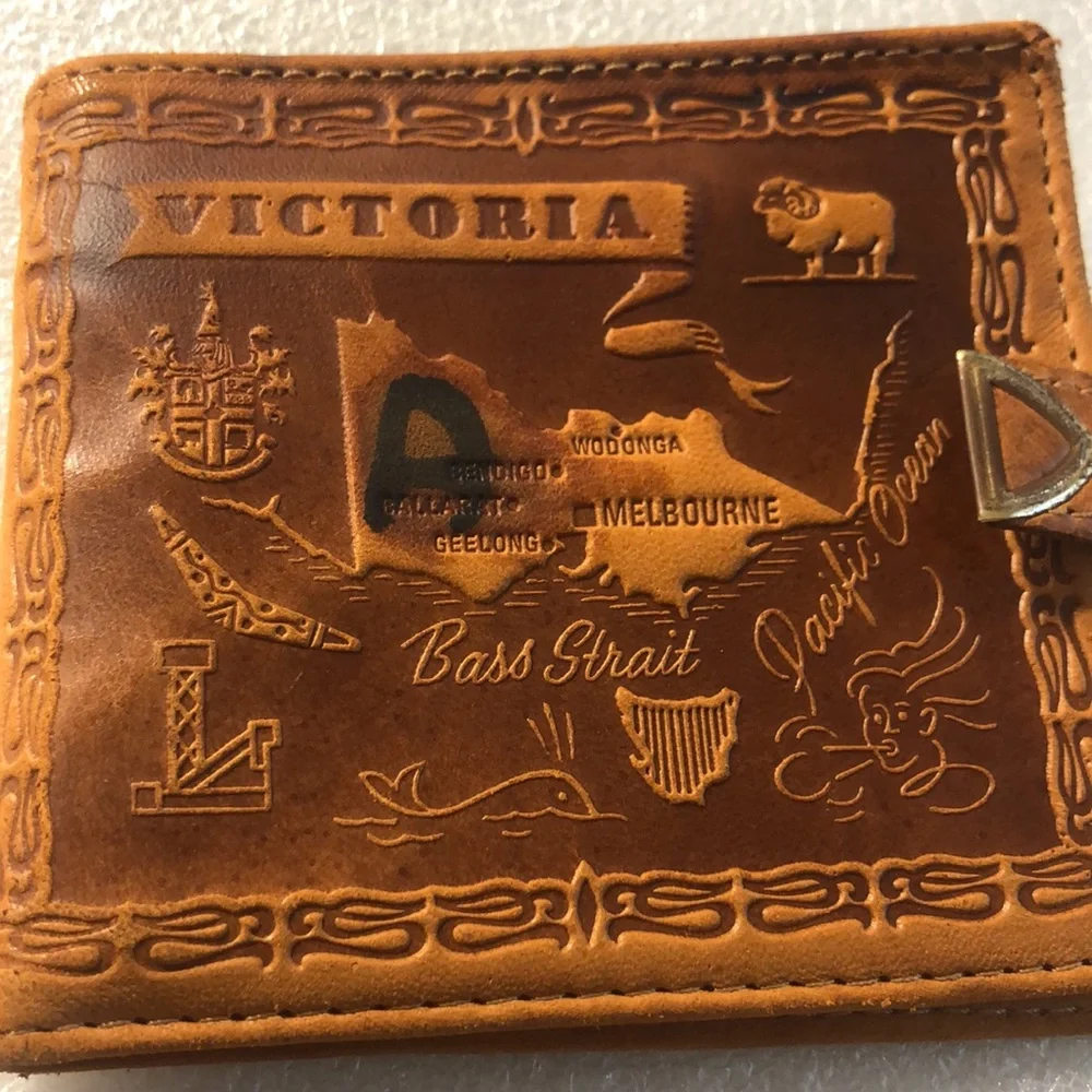 Australian Genuine leather wallet -Brown color - Picture 1 of 16